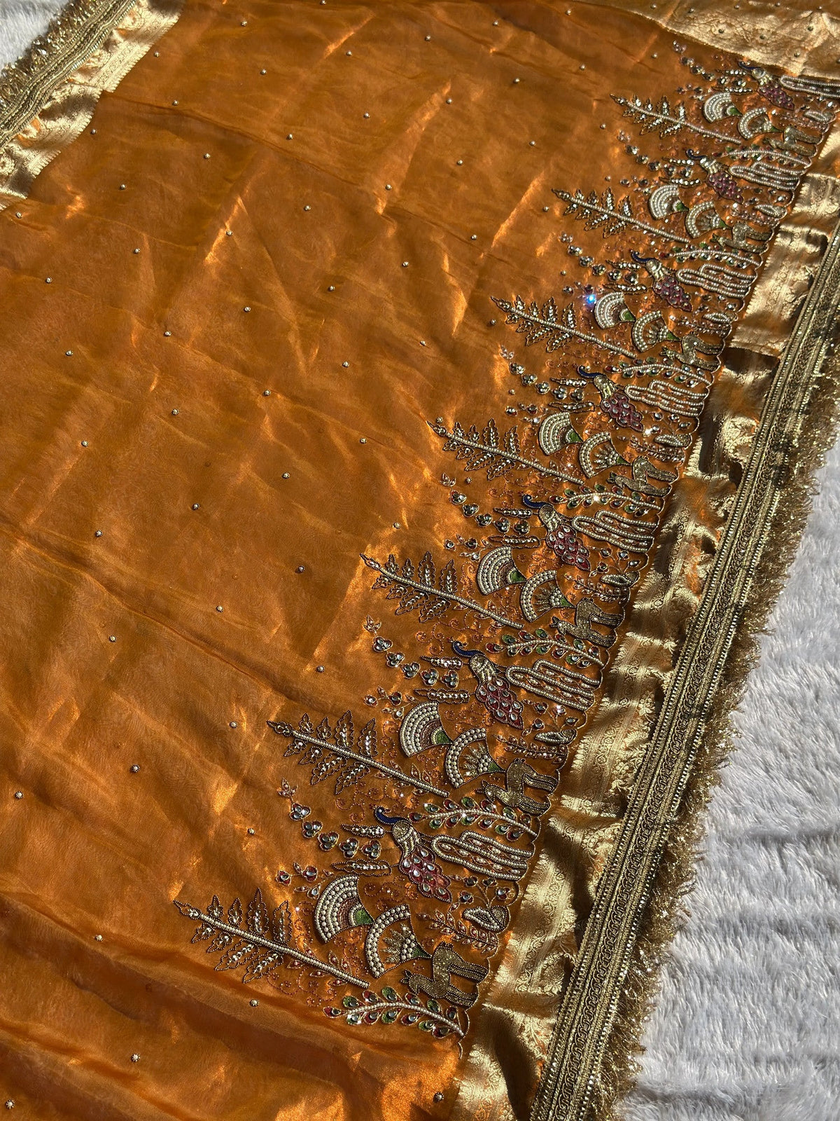 Orange Sarees — RV Couture 24