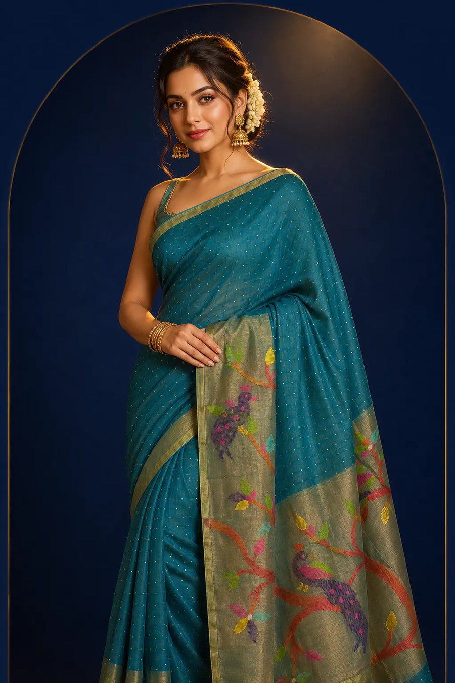 Handwoven Banarasi silk saree