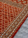 Bandhej Orange Banarasi Dupatta