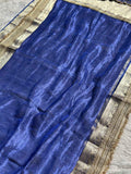 Paramparik Jari Royal Blue Banarasi Silk Saree - RV Couture 24