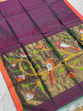 Purple Jamdani Saree - RV Couture 24