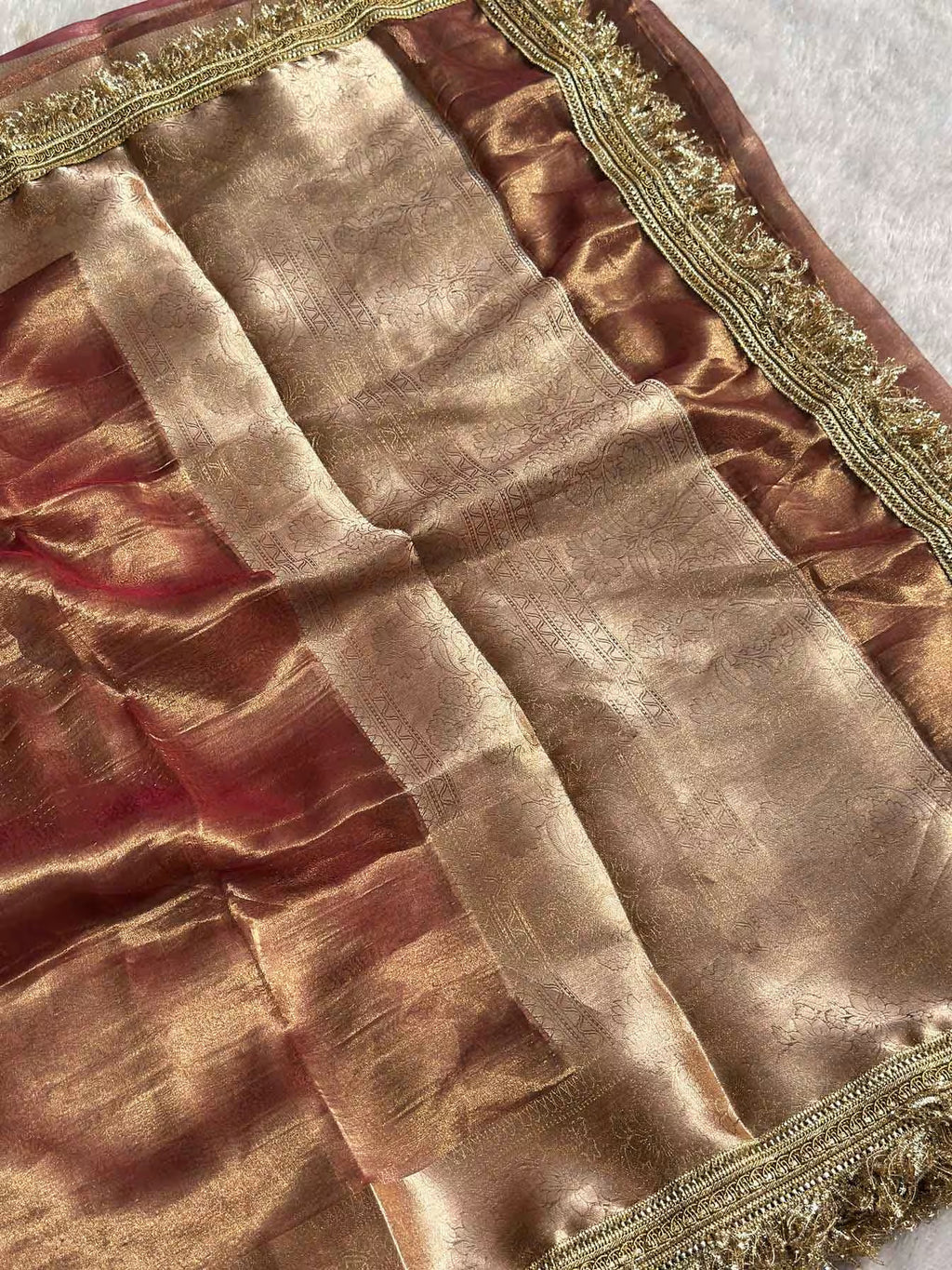 Paramparik Jari Burgundy Banarasi Silk Saree - RV Couture 24