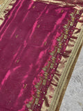 Ghat Pink Banarasi Silk Saree - RV Couture 24