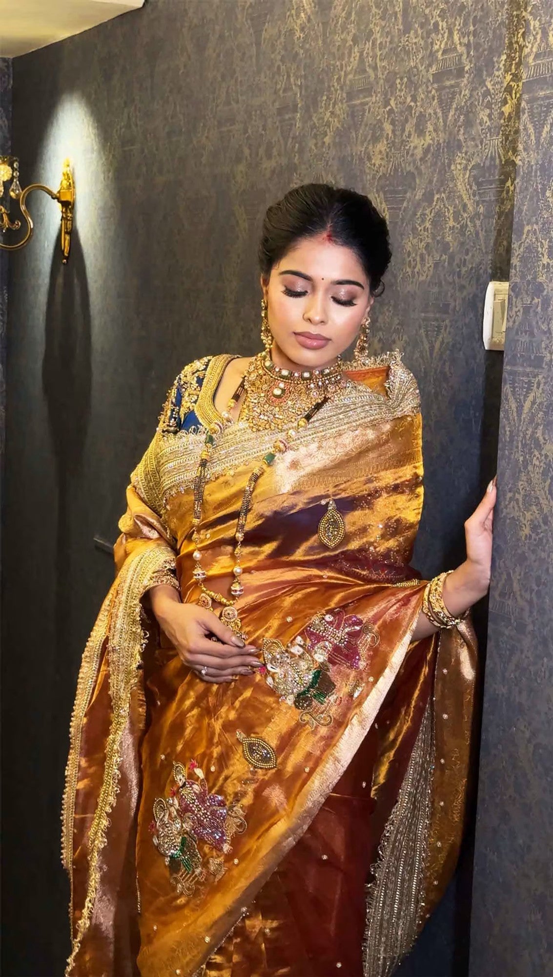 Ganesh Laxmi Golden Banarasi Silk Saree - RV Couture 24