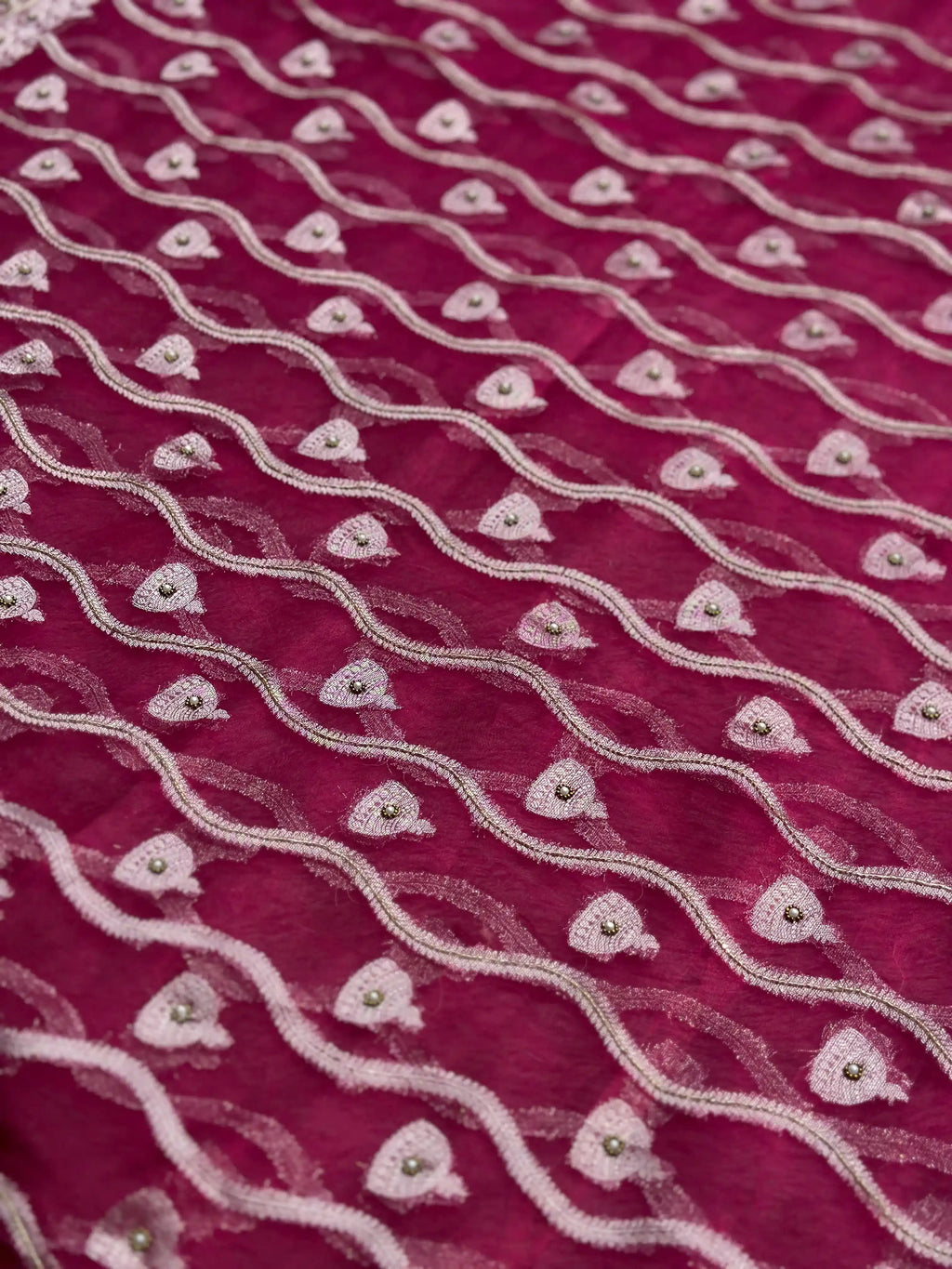 Rajnandini Pink Banarasi Silk Saree - RV Couture 24