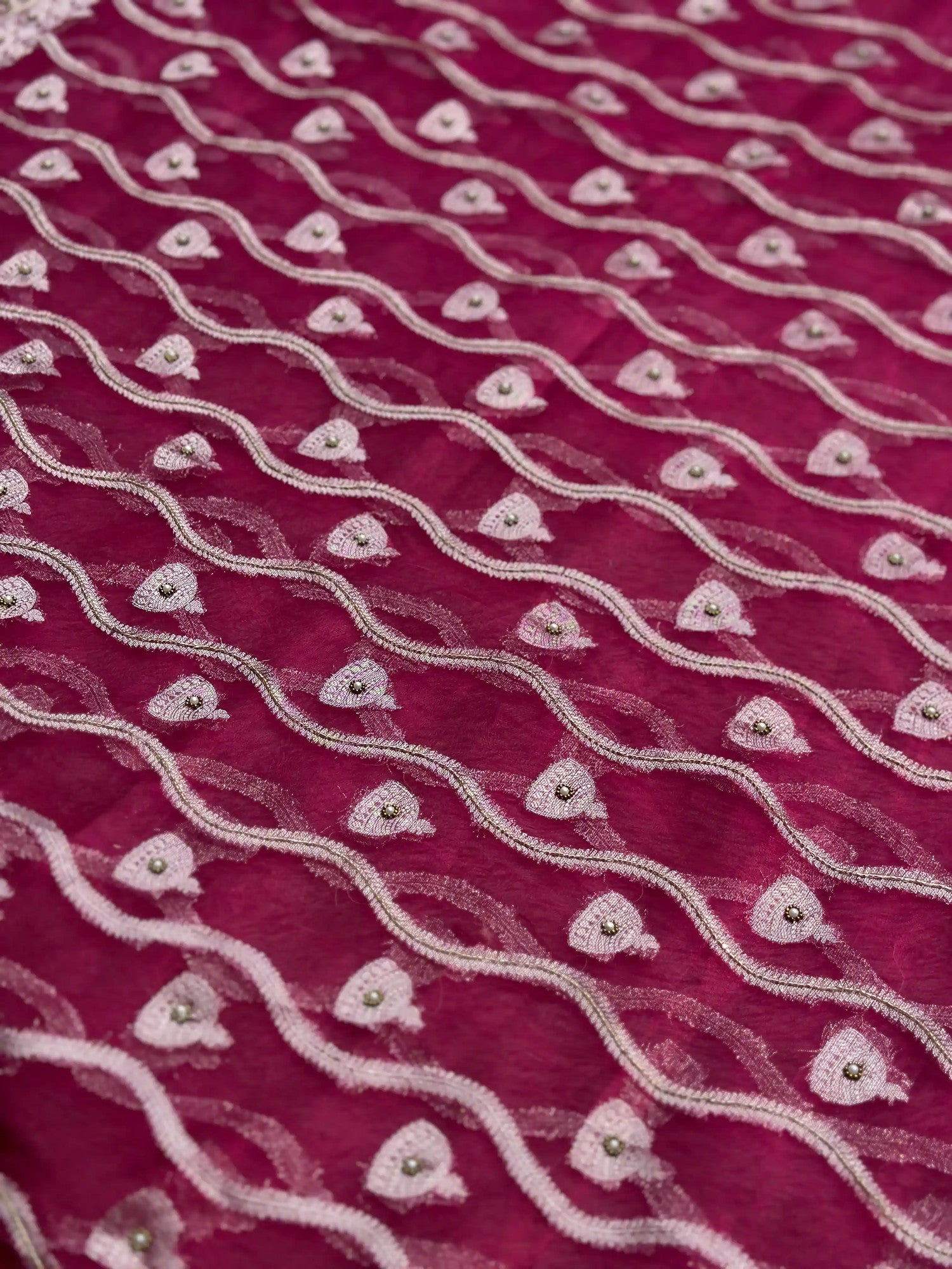 Rajnandini Pink Banarasi Silk Saree - RV Couture 24