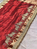 Gajanandi Red Banarasi Silk Saree - RV Couture 24