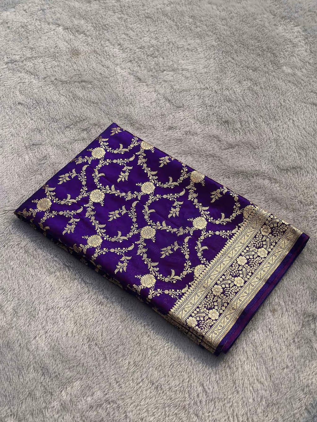 Paramparik Royal Purple Banarasi Silk Saree - RV Couture 24