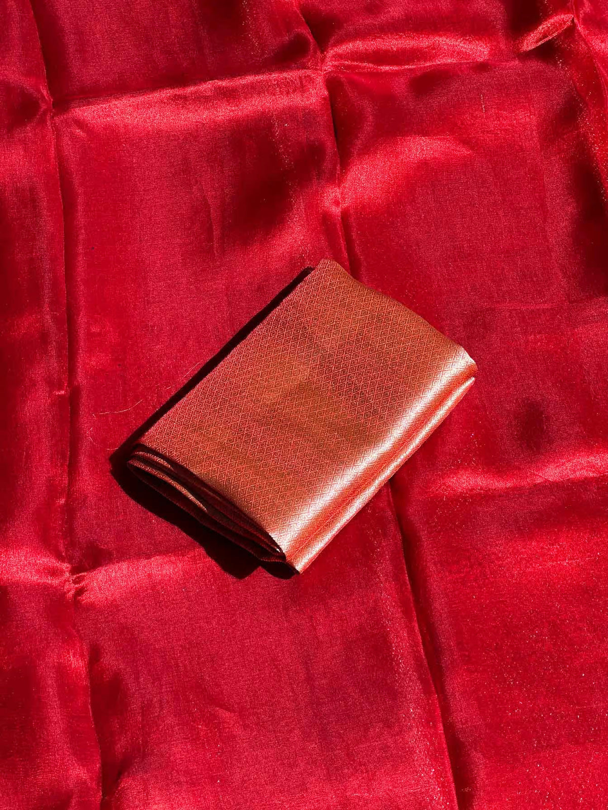 Red Banarasi Silk Saree - RV Couture 24