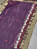 Rajhans Purple Banarasi Silk Saree - RV Couture 24
