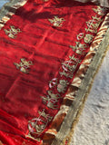 Swarna Doli Red Banarasi Silk Saree - RV Couture 24