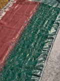 Pushpanjali Pink & Green Banarasi Silk Saree - RV Couture 24