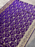 Paramparik Royal Purple Banarasi Silk Saree - RV Couture 24