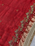 Ghat Red Banarasi Silk Saree - RV Couture 24