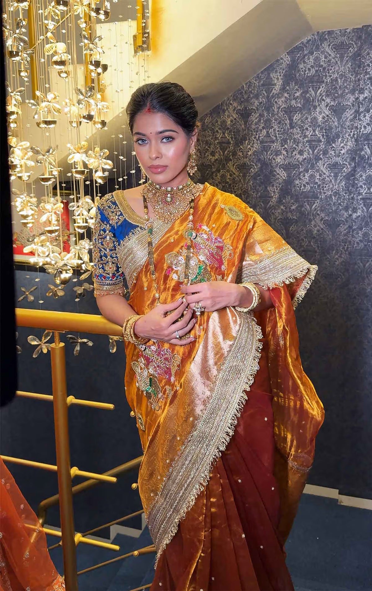 Ganesh Laxmi Golden Banarasi Silk Saree - RV Couture 24