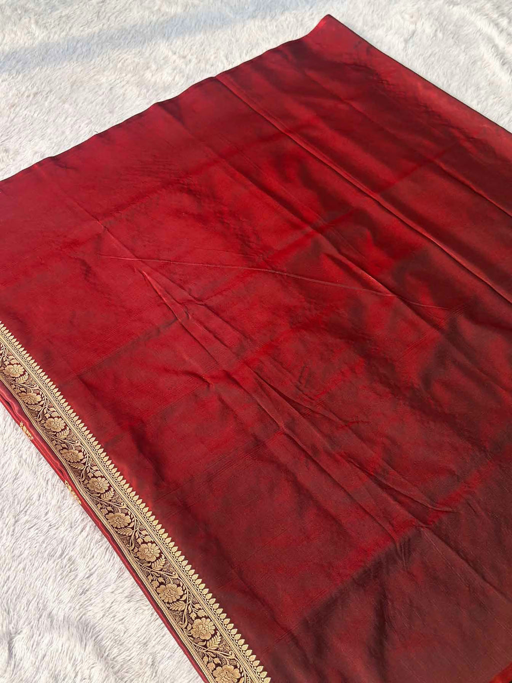 Ranisakhi Maroon Banarasi Silk Saree - RV Couture 24