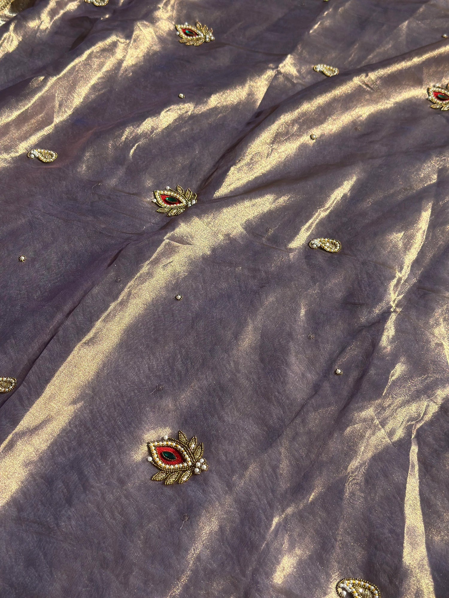 Suvarna Rashmi Purple Banarasi Silk Saree - RV Couture 24