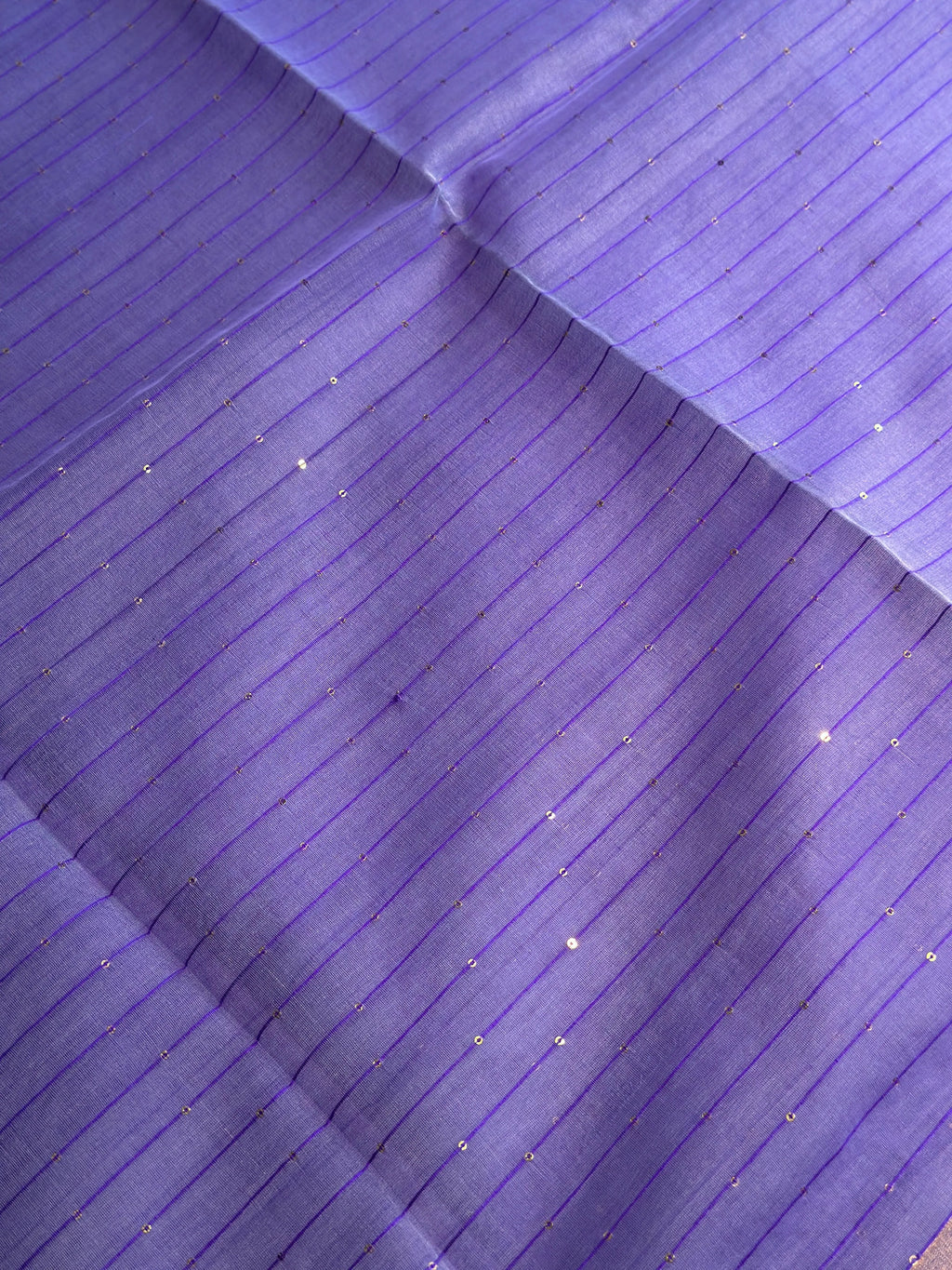 Purple Jamdani Saree with Parrot Motif - RV Couture 24