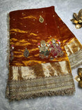 Ganesh Laxmi Golden Banarasi Silk Saree - RV Couture 24