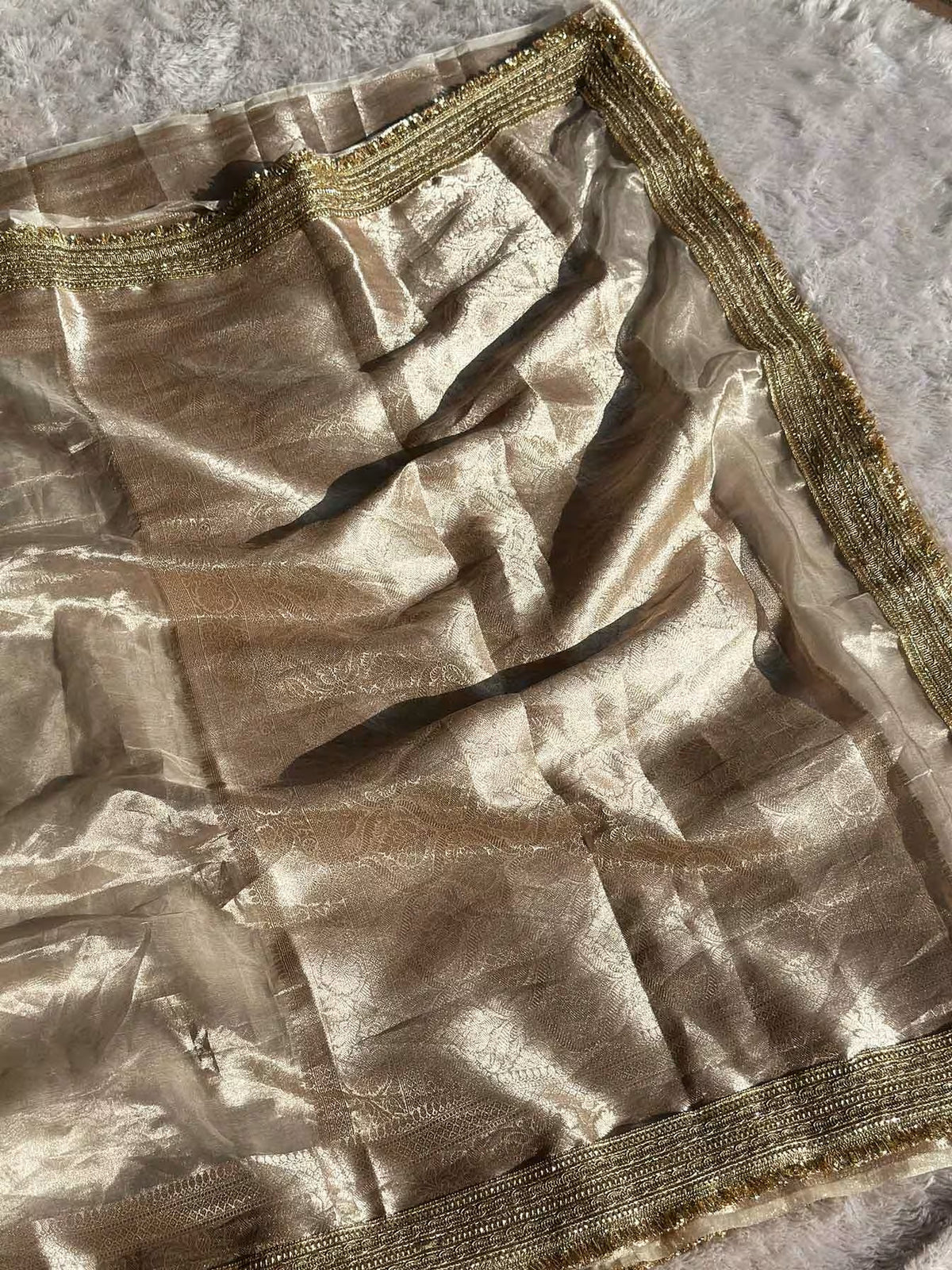 Paramparik Jari Silver Banarasi Silk Saree - RV Couture 24
