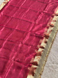 Paramparik Jari Pink Banarasi Silk Saree - RV Couture 24