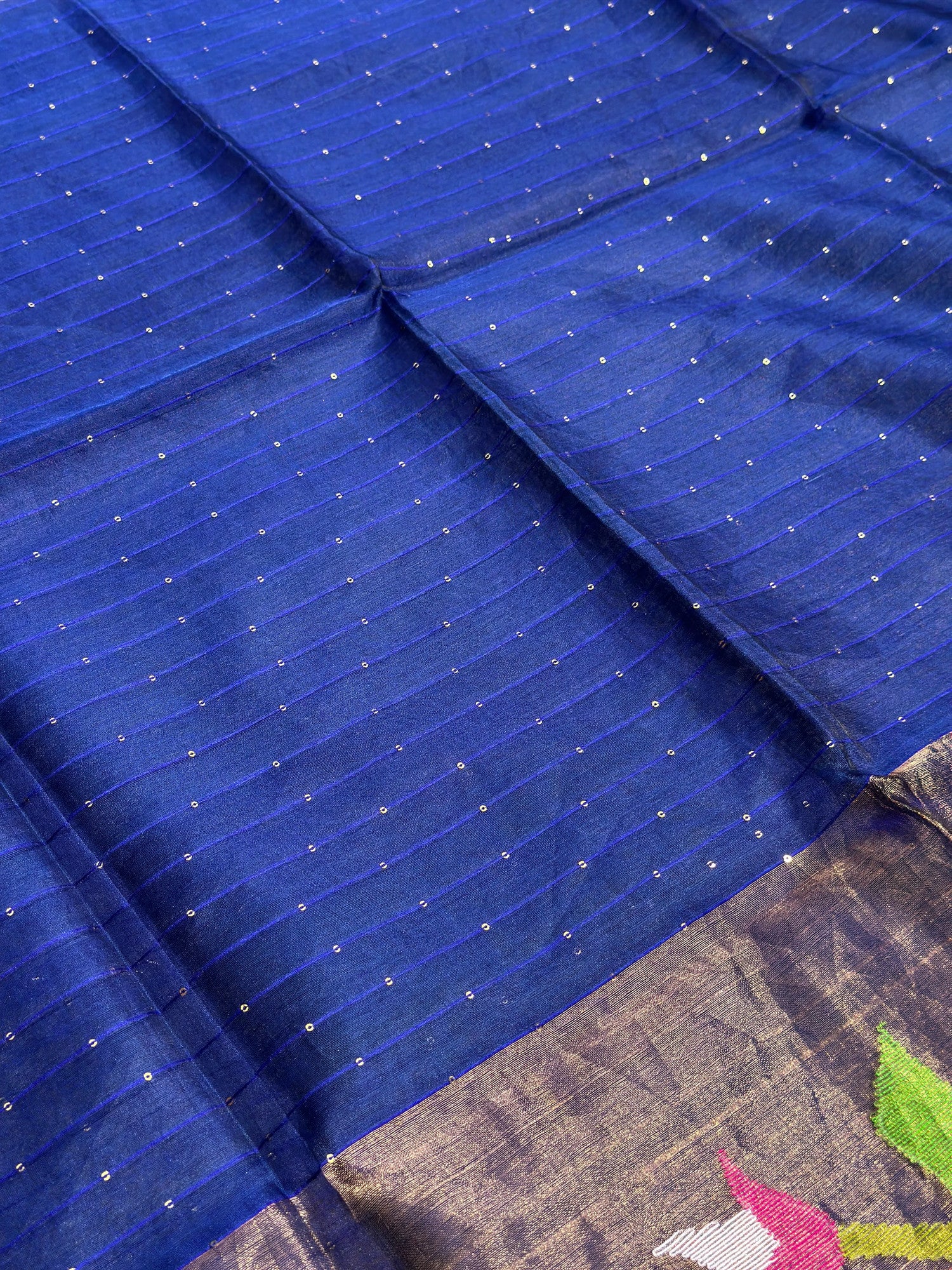 Blue Jamdani Saree - RV Couture 24
