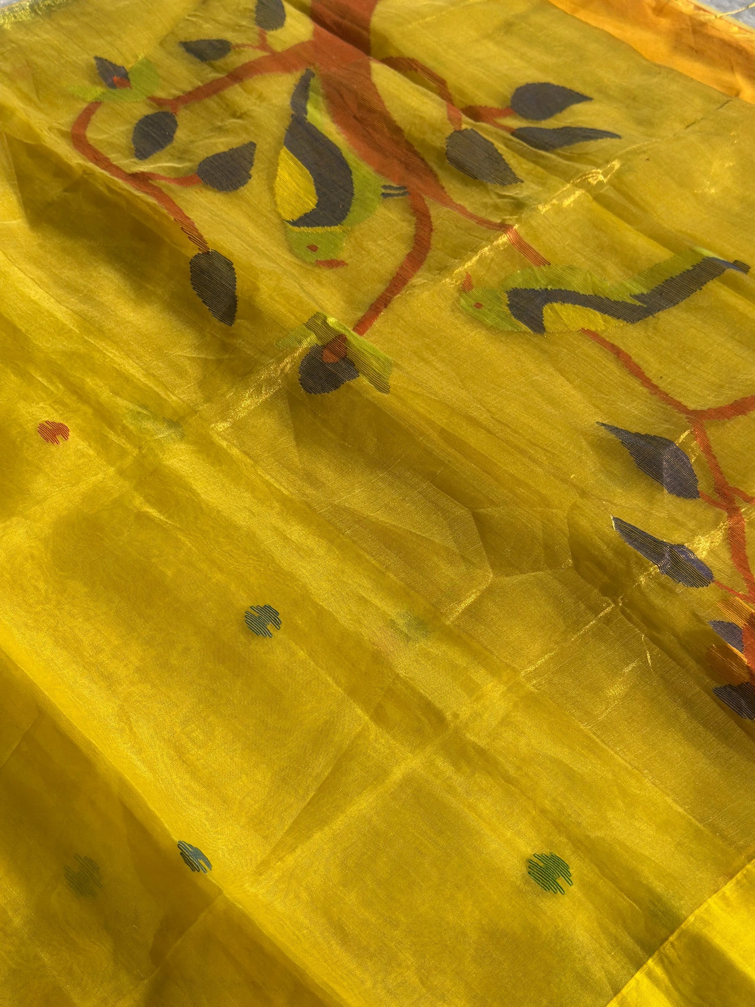 Yellow Jamdani Saree - RV Couture 24