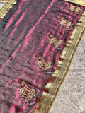 Swarna Panchi Wine Pink Banarasi Silk Saree - RV Couture 24