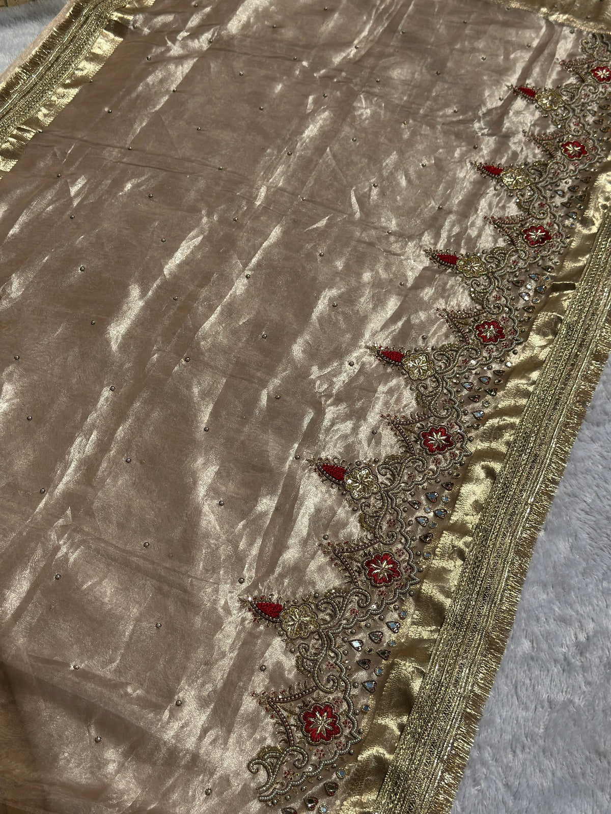 Kanchan Golden Banarasi Silk Saree - RV Couture 24
