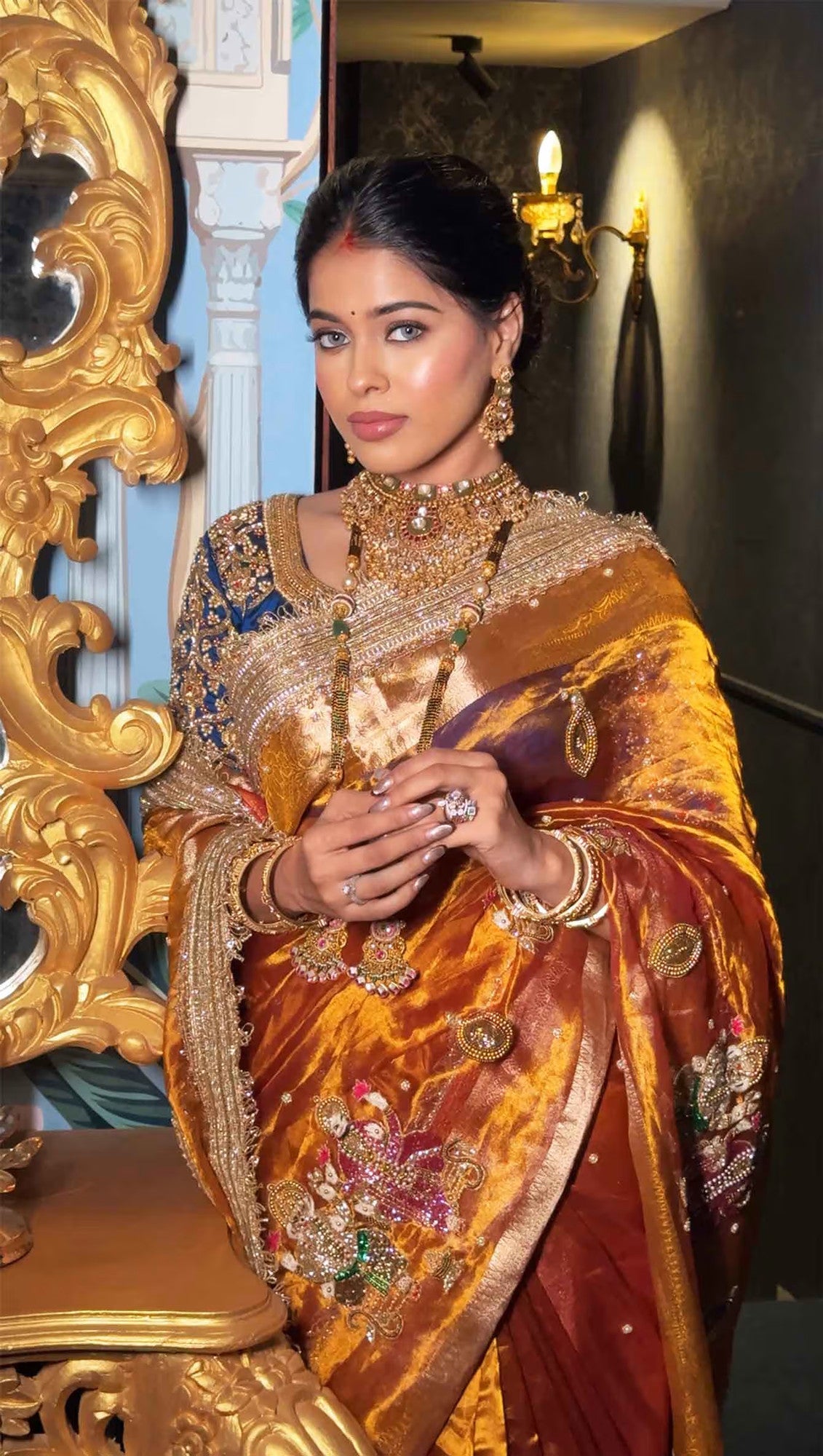 Ganesh Laxmi Golden Banarasi Silk Saree - RV Couture 24