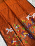 Orange Jamdani Saree - RV Couture 24