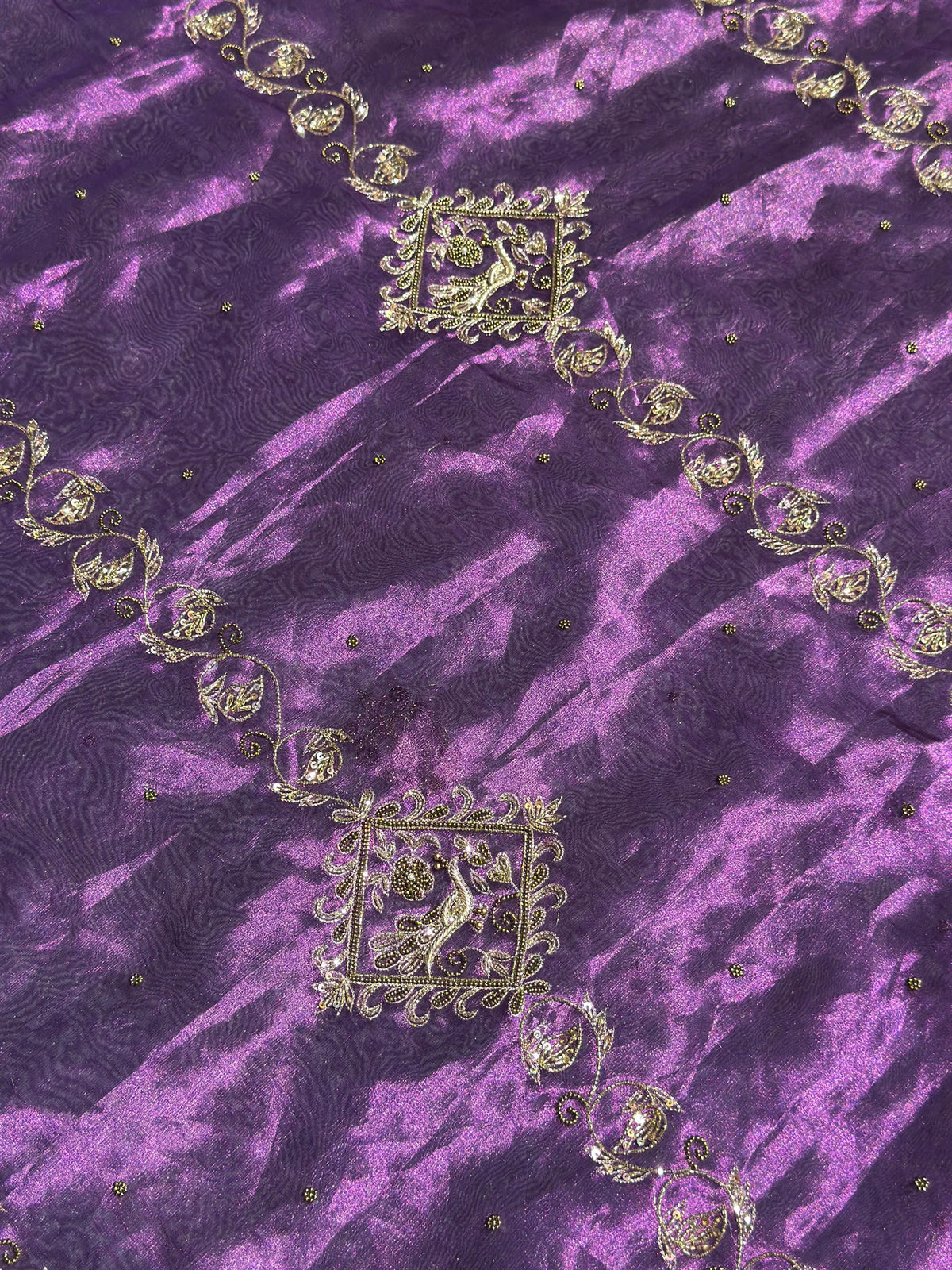 Mohini Purple Banarasi Silk Saree - RV Couture 24