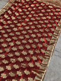 Maharani Red Banarasi Silk Saree - RV Couture 24