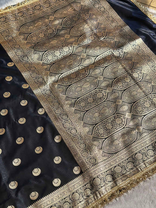 Chand Tara Royal Blue Banarasi Silk Saree - RV Couture 24