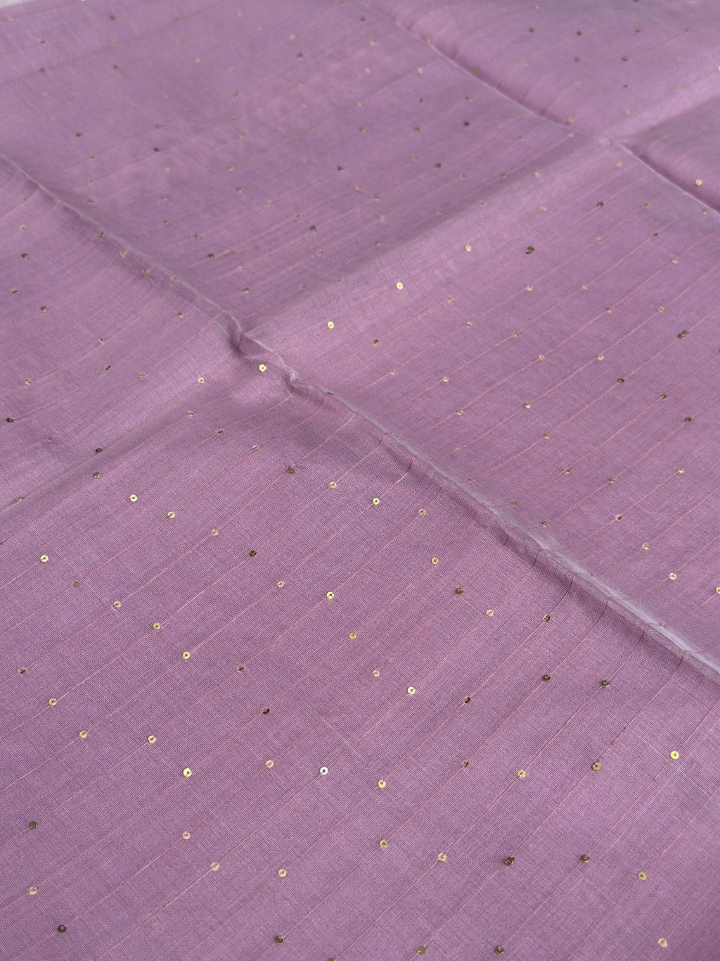 Lavender rose Jamdani body with fine buti work